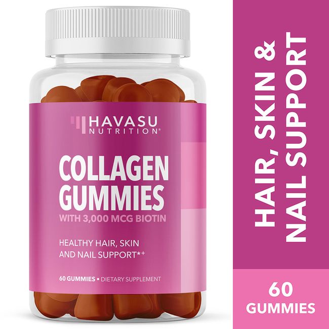 Havasu Nutrition Collagen Gummies with Biotin to Support Hair, Skin & Nails