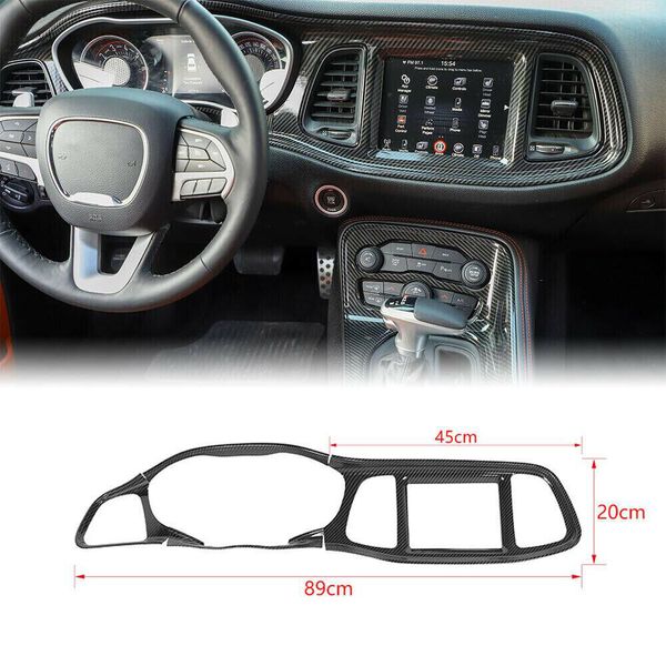 Central Control Frame Dashboard Panel Cover Trim Full Kit for Challenger 2015 up