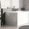 Eaton White End Bath Panel Adjustable Height Gloss Finish Bath Panel - 800mm