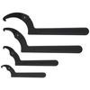 Williams JHWWS-474 4-Piece Adjustable Hook Spanner Wrench Set, Ideal for Adjusting Collars, Lock Nut Rings, and Bearings
