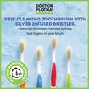 MOUTHWATCHERS Dr Plotkas Extra Soft Kids Toothbrushes Manual Flossing Toothbrushes | Ultra Clean Nano Toothbrushes | 4 Pack – 2 Yellow and 2 Pink Childrens Toothbrushes