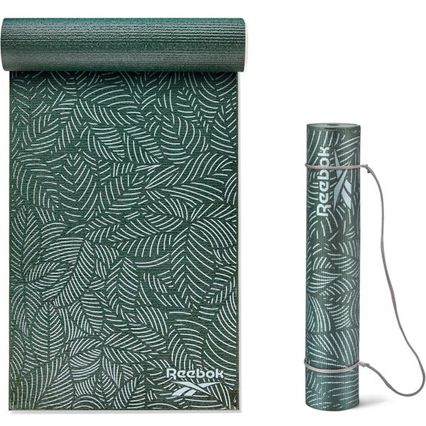 Reebok Yoga Mat + Mat Strap RAYG-11023GN, Night Forest (RAYG-11023GN)