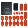 Reusable Electrode Pads for TENS EMS Unit 20 Replacement Pads with Holder, Red