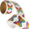 Jillson Roberts Prismatic Stickers, Rainbow Butterfly, Bulk Continuous Roll (BS7001)