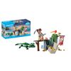PLAYMOBIL Starter Pack 71473 Pirate with Alligator from 4 Years, Einheitsgröße