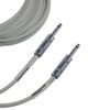 Ploynk 1/4 to 1/4 mono TS Instrument Straight Patch Cable 8 FT foot long Grey