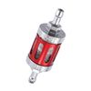 Partuto 1 Pcs Universal Motorcycle Fuel Filter - Aluminum Alloy Red