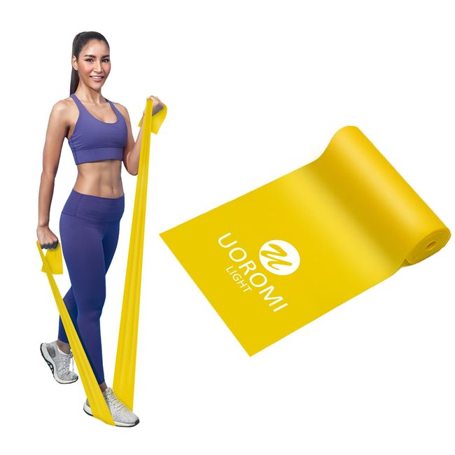 Fitnessbänder, UOROMI 2.0M/6.5ft Resistance Band für Training zu Hause,1x Fitnessband,Gymnastikband für Training zu Hause, Pilates, Yoga, Physiotherapie