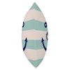 Decorative Anchor Marine Blue Nautical Aqua Stripes Throw Pillow