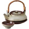 Ale-Net DE-15 Flat Earthenware Bottle, Steamed Earthenware Pot, Ceramic