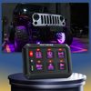 MICTUNING 6 Gang RGB Switch Panel ON/OFF Circuit Control Relay System Box Marine