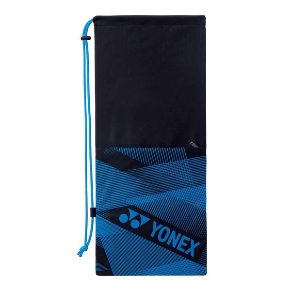 YONEX BAG2291 Unisex Tennis Racquet Case with Front Pocket, Black/Blue (188)