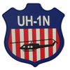 Bell® UH-1N Shield PVC Glow in the Dark Patch – With Hook and Loop, Officially Licensed, 3.5"