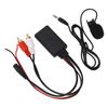 Auto Bluetooth AUX-Modul, Bluetooth AUX Modul 2 Cinch-Kabeladapter mit Freisprechmikrofon Für Universalauto
