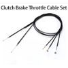 Universal Motorcycle Cable Kit Clutch Cable + Brake Cable + Throttle Cable Set