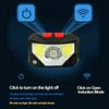 2X COB LED Headlamp USB Rechargeable Headlight Torch Flashlight Head Band Lamp