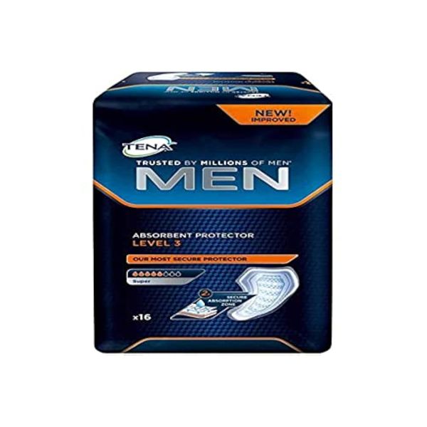 TENA 750830 Men Level 3 Incontinence Pad (Pack of 16)