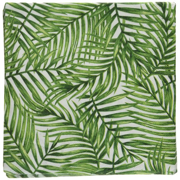 Luncheon Floral Napkins 40pcs 13"x13" | Decorative Napkins Tropical Green Palm Leaves