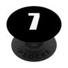 Number Seven Numeral 7 Plain White Numbers PopSockets Swappable PopGrip