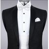 Alizeal Mens Solid Pre-tied Party Adjustable Bow Tie, Cummerbund and Pocket Square Gift Set, White