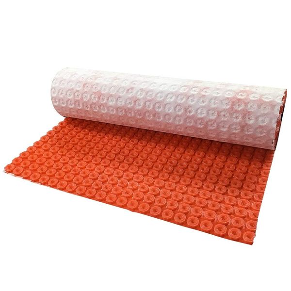 Nassboards Decoupling Anti Crack Matting – Notched Membrane Mat Base Underlay for Loose Cable Heating, Anti-Crack & Waterproof with Size Options – Quick, Easy to Install & Tile on Floors (10m x 1m)