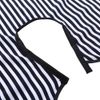 Barber Cape, 2Pcs Cloak Short Washable Soft Cloth Hair Cutting Hairdressing Salon Gown Bib Apron Vertical Stripes, Black & White