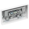 BG Electrical 822CON-01 Double Switched Converter Power Socket, White Moulded, 13 Amp