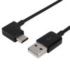 chenyang USB 2.0 to USB C 90 Degree Right Angled Extension Data Cable for Tablet Mobile Phone 0.2M