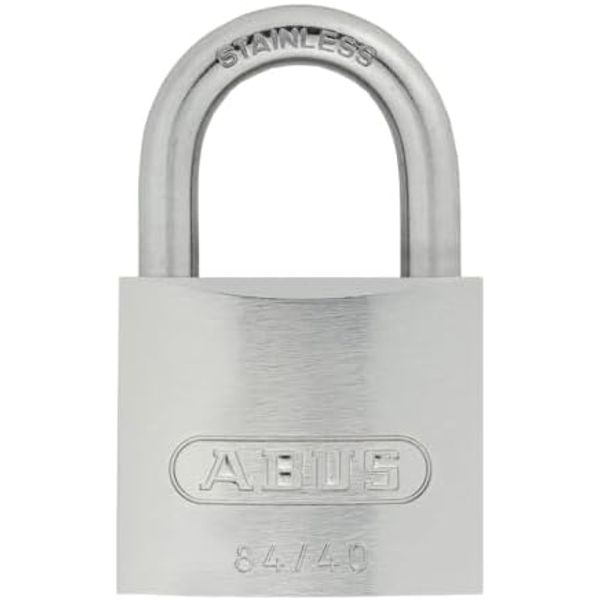 ABUS 20392 Stainless Steel Shackle Chrome Plated Brass Padlock