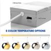 12 Pack 6 inch Slim LED Recessed Panel light Junction Box 12W (110W) 5CCT