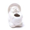 Tanuki Tooth Pick Holder Shigaraki Ware Toothpick Holder (White)