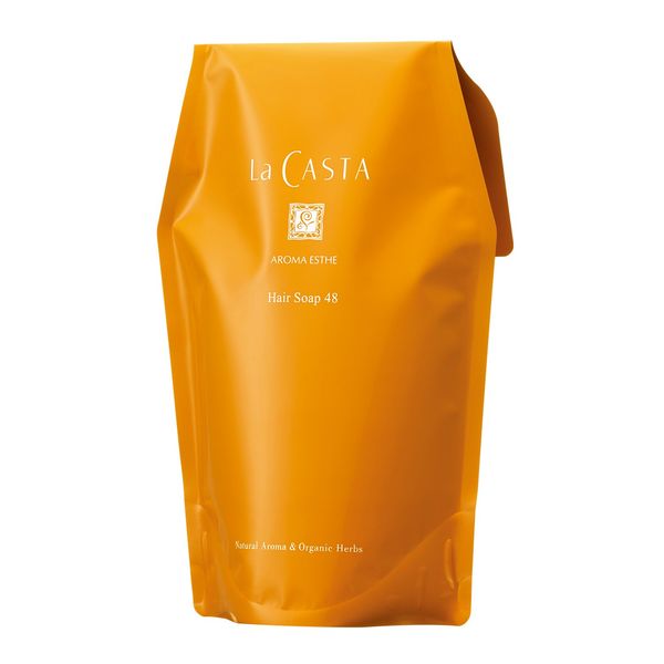 La Casta Aroma Beauty Hair Soap 48 Refill (Refill) Shampoo for Firm and Glossy Hair, 20.3 fl oz (600 ml)