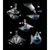 Clscea Aquarium CO2 Acrylic Drop Checker CO2 Indicator (Tear Drop & 15ml)