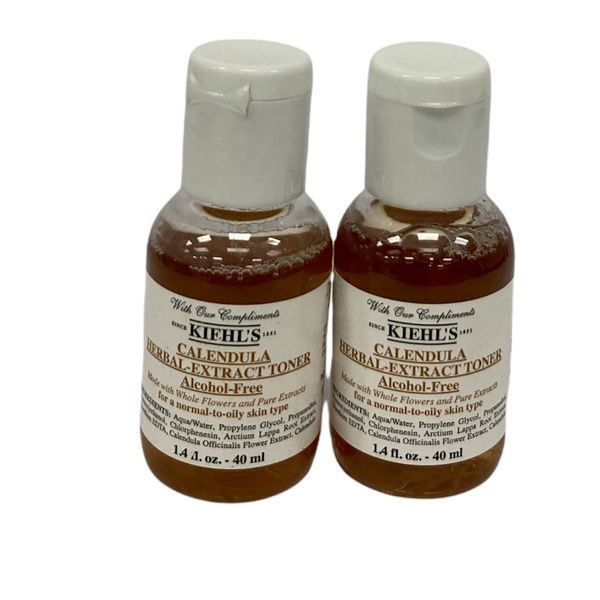 Kiehl's Calendula Herbal Extract Toner (1.4oz / 40mL) NEW; Lot of 2