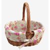 Double Steamed Oval Shopping Basket With Rose Lining