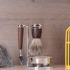 MÜHLE RYTMO Steamed Ash 4-piece Pure Badger 5-Blade Razor Modern Luxury Wet Shaving Set - Perfect for Every Day Use, Barbershop Quality Close Smooth Shave