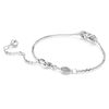 Swarovski Hyperbola bracelet, Infinity, White, Rhodium plated
