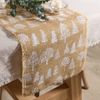 Extra Long Rustic Woodland Tree Jute Fabric Table Runner - L2.2m (CV35)