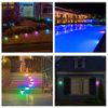 4 PC Solar Pool Side Lights Color Changing Waterproof LED Night Light Yard Decor