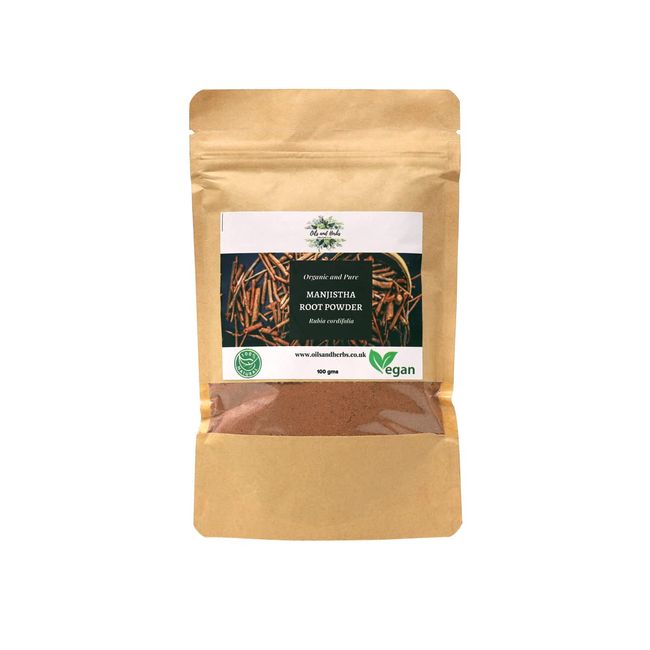 Clean Organic Manjistha Root Powder- Rubia Cordifolia - 100% Pure and Natural (300)