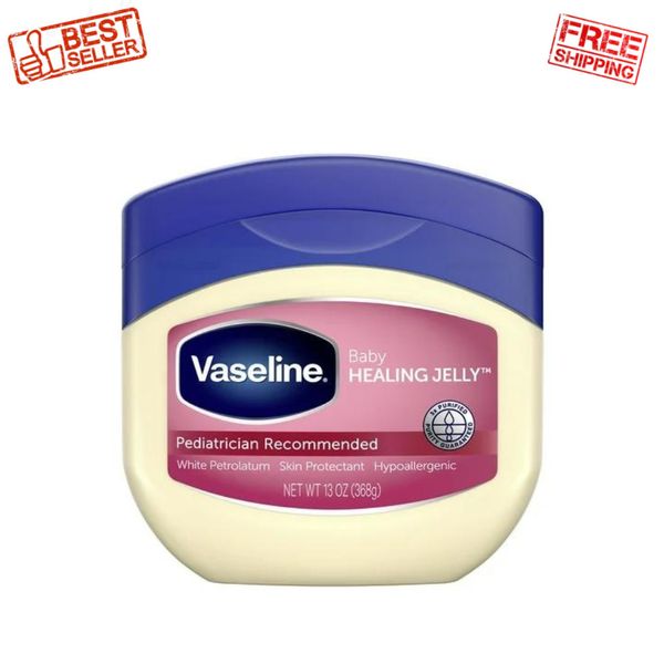 Vaseline Petroleum Jelly Baby Skincare Protective & Pure 13 oz Free Shipping