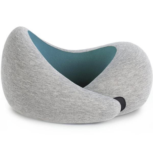 Ostrichpillow Go Neck Pillow - Premium Memory Foam Travel Pillow, 360º Ergonomic Design, Asymmetrical Sides, Travel Bag Included, Washable Modal Cover