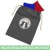 GoSports Cornhole Bean Bag Tote Carry Case - Fits 8 Bean Bags - Gray, Navy, or Natural