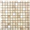 1x1 Botticino Brushed Marble Mosaic Tile Wall Backsplash Floor Kitchen Bathroom