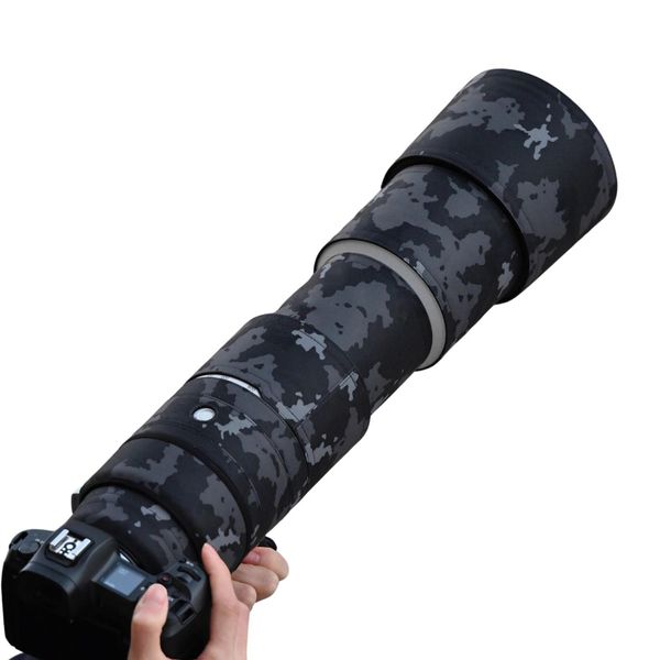 ROLANPRO Waterproof Lens Cover for Canon RF 200-800mm F6.3-9 is USM Camouflage Rain Cover-#18 Dark Camouflage Waterproof