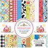 DOODLEBUG DESIGN INC. ON Farm Paper PAD 6" 6X6, Multicolor, One Size