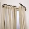 Urbanest 1/2” Adjustable Wall Mounted Swing Arm Rods, 14"-24", Pewter