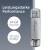 MediaRange MR937 USB Stick 64GB silver Combo Flash Drive USB 3.1 + Type C