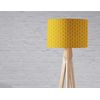 Yellow with White Geometric Design Lampshade, Ceiling or Table Lamp Shade