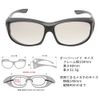[Matsui Glasses] Computer Over Glasses UV/Blue Light Cut Overhide HYDE Clear Matte Black